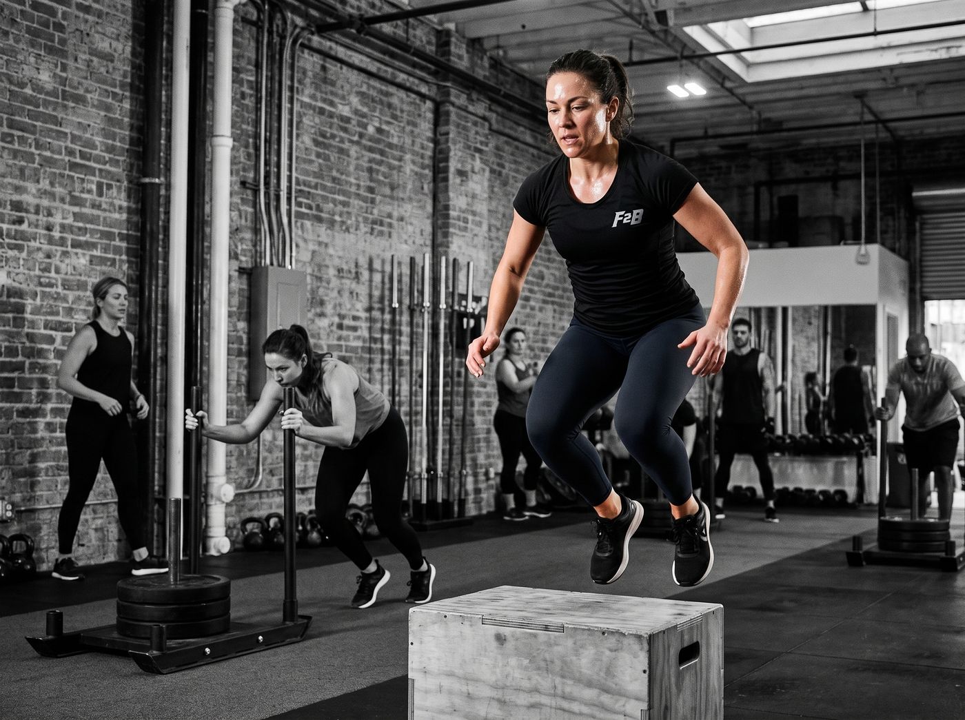 A boot camp class at Fit 2 Believe